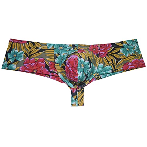 OROCOJUCO Men's Stretchy Pouch Thong Boxer Sexy Underwear Mini Trunks Spandex Boxers Pants