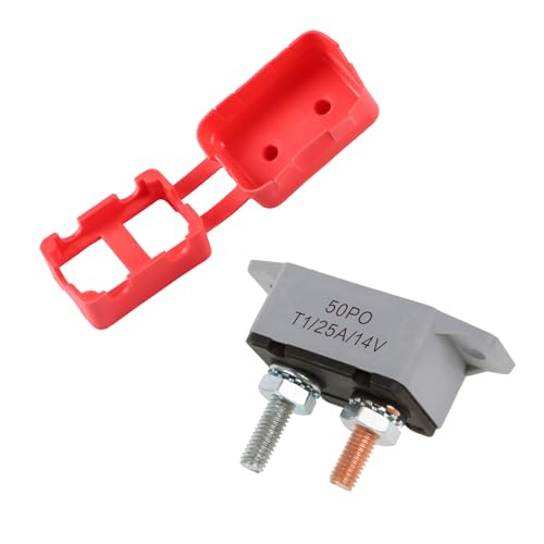 Image of GLOSO E518 Stud Type Circuit Breakers, Lengthwise Bracket, Auto Reset (T1) - 1 Pack (25A)