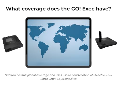 Image of Iridium GO! Exec Satellite WiFi Hotspot Terminal with Fixed Installation Kit - Global Connectivity | Voice, Messaging, Data | Durable