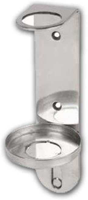 WALL MOUNT 300ml SINGLE DISPENSER CHROME HOLDER Ideal for Sea Kelp Bottles