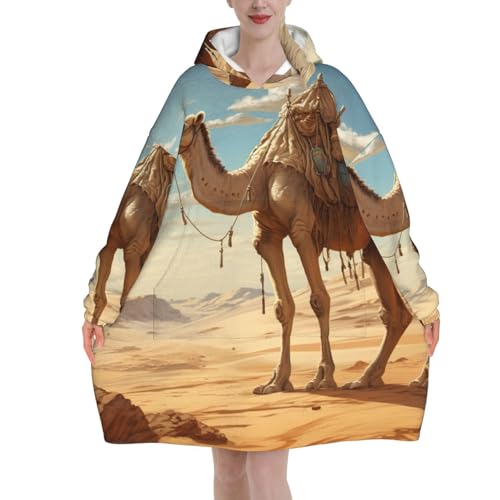 Couverture surdimensionnée contre le froid plaid adulte sable du désert