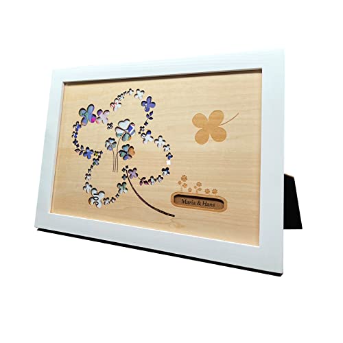 Glücksklee im Bilderrahmen