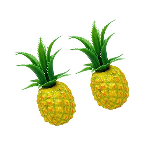Pretyzoom 6 Pcs Imitation Pineapple Plastic Pineapple Decor Pineapple Ornament Decorative Pineapple Model Simulated Fruit #TOP6
