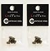 2 Packs of Champagne Ring for L-style Dart Flights (12 Rings) - Clear Black
