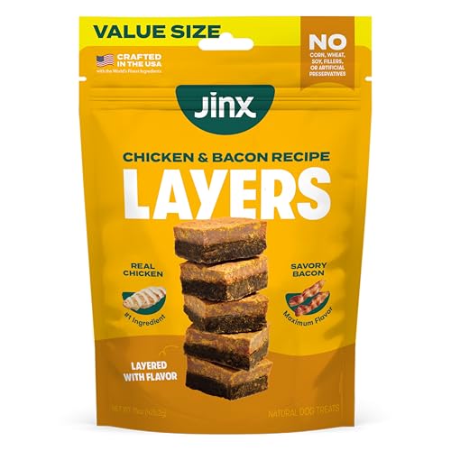 Jinx Chicken & Bacon Layers Jerky Dog Treats - 15oz