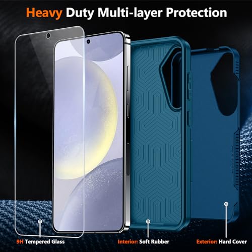 Coque Samsung S24 SPIDERCASE bleu mer antichoc