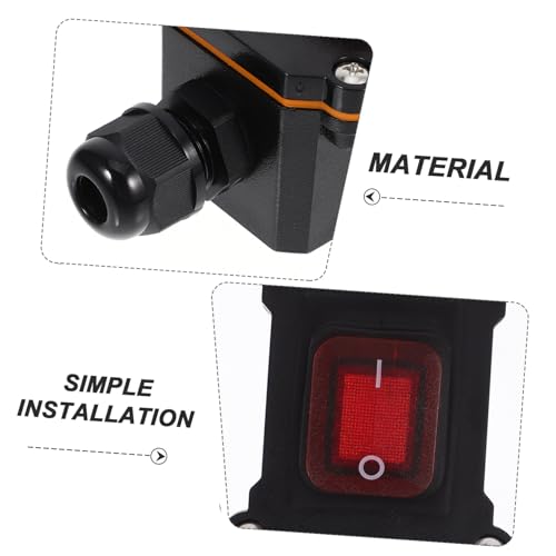 Interruptor de exterior con botón de alta resistencia y material PC 7