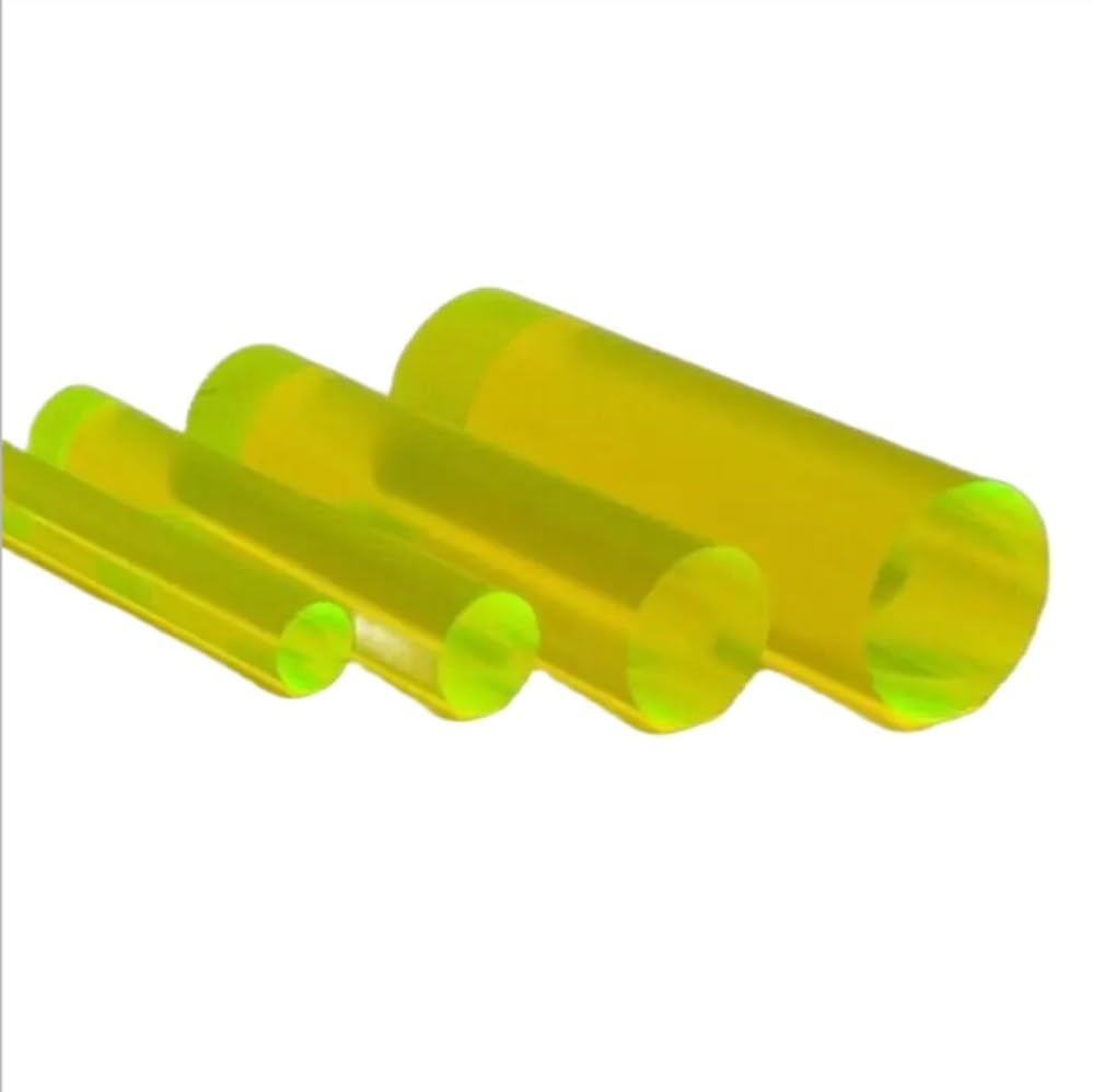 Varilla de acrílico verde de alta pureza con acabado translúcido extruido 50x1000mm