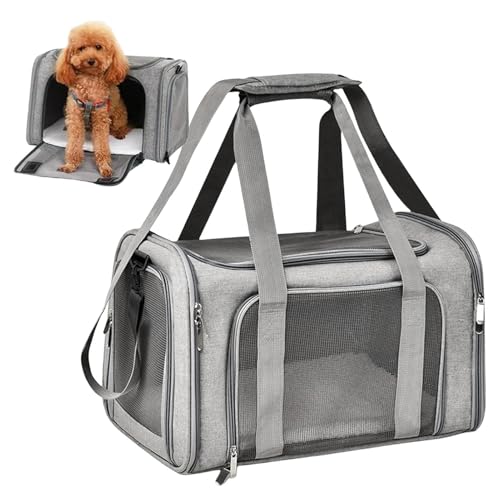 Transporttasche für Hunde – Bequeme, faltbare und tragbare Umhängetasche für Haustiere, für Reisen...