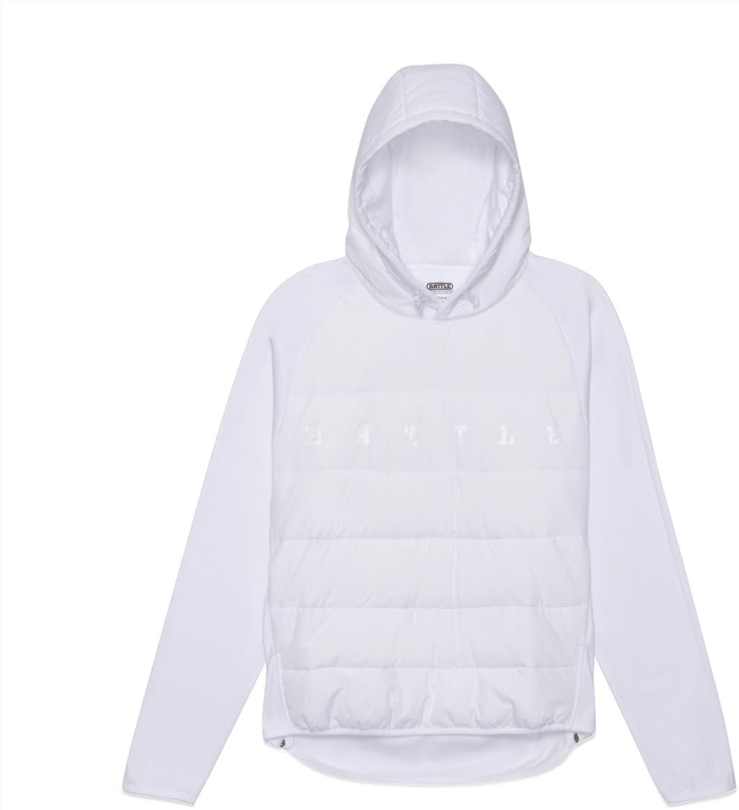 Battle Sports Bomb Pullover Jacket, Puffy Insulated, Water Repellant, Tech Fleece