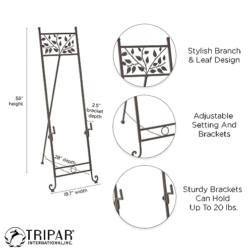 image for Tripar 56 Inch Natural Elements Metal Floor Easel Stand for Decoration