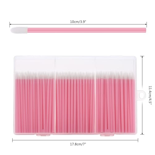 image for GEMSANVA 240 Pieces Disposable Lip Wands Lip Brushes,Lipstick Applicat