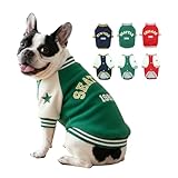 LUVMOJO Dog Fleece Varsity Jacket for Medium Large Pets, Winter Pet Coat for...