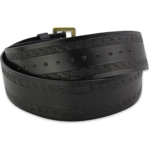 Bullhide Belts Black Real Leather Santa Claus Belt 3.50” Wide2