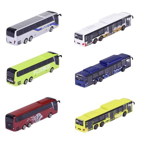 image for Majorette 212053159 City Bus Toy Bus with Freewheel and Suspension, Me