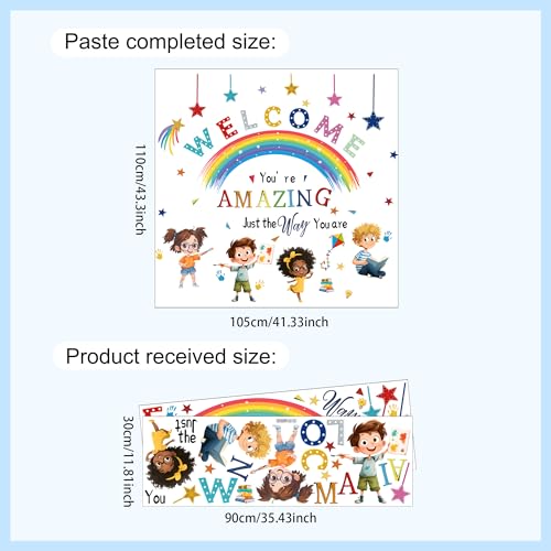 Vinilos Decorativos Reading Corner Rainbow para Niños miniatura 2
