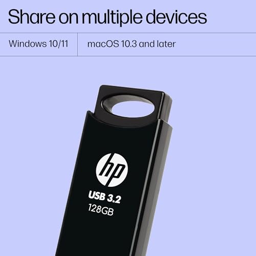 HP 712w 128GB USB 3.2 Flash Drive- Black - Image 5