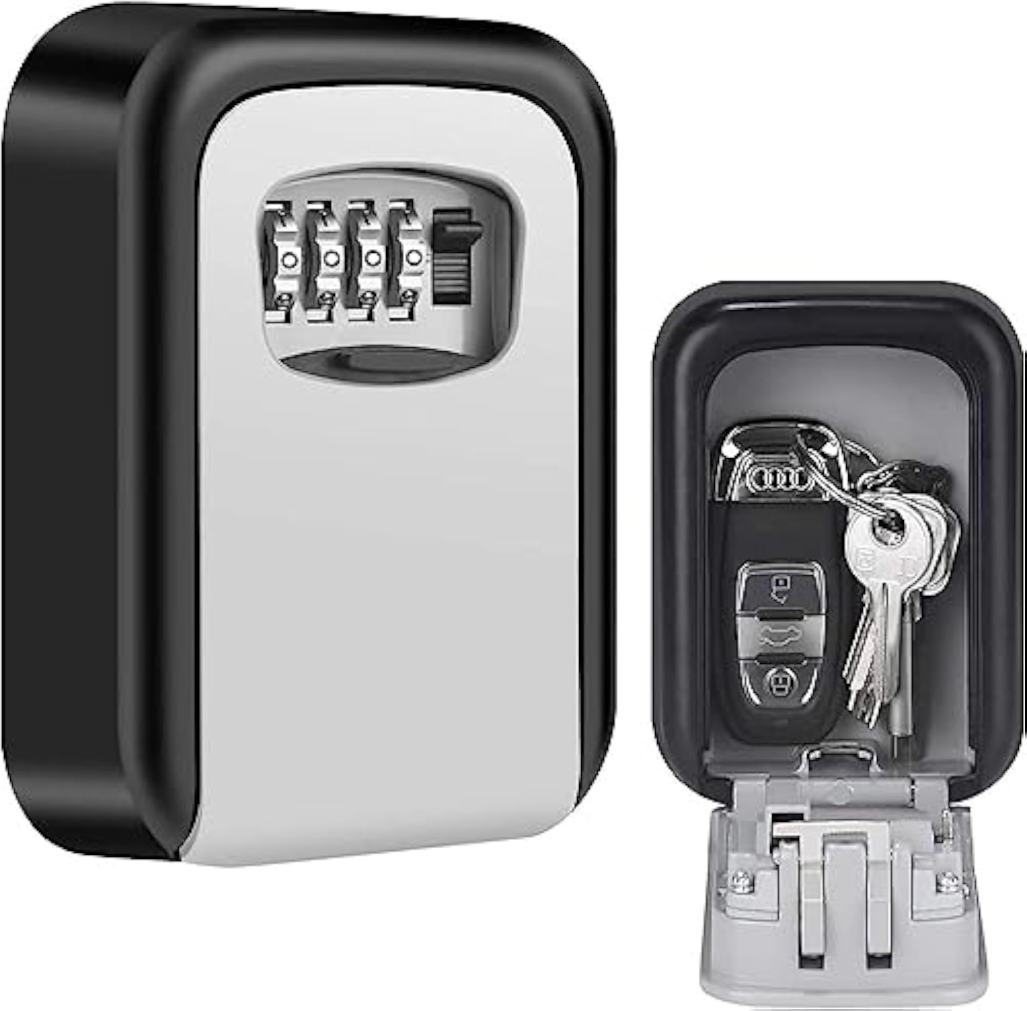 Wall Mount Key Storage Security Lock with 4 Digit Combination