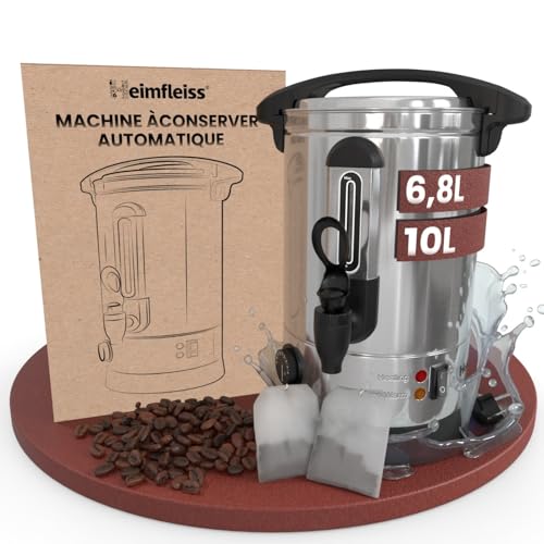 Heimfleiss® Machine à Vin Chaud 6,8L en Acier Inoxydable 1500 W | Marmite à Vin Chaud avec...