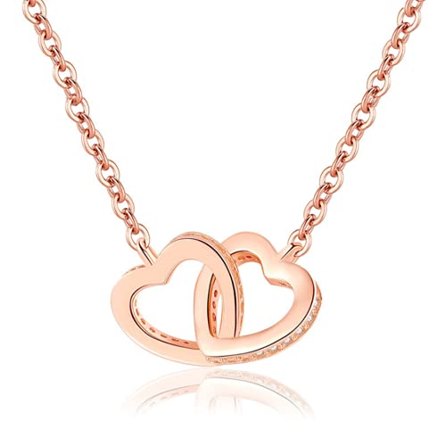 Collier ras du cou anti-ternissement en argent 925 et cœur zircone
