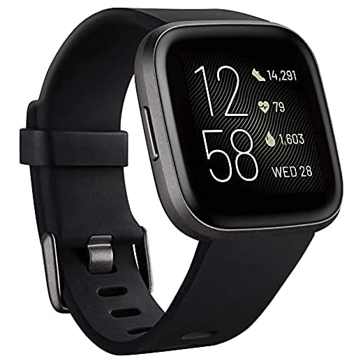 Fitbit Versa 2 Health and Fitness Smartwatch with Heart Rate, Music, Alexa Built-In, Sleep and Swim Tracking, Bordeaux/Copper Rose, One Size (S and L Bands Included)