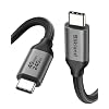 Silkland USB 4 for Long Thunderbolt 4 Cable 10FT/3M, 40Gbps Data Transfer, 8K/5K@60Hz, 240W Charging PD 3.1, USB C Video Cable Compatible for Thunderbolt 3, MacBook, iPhone 17/16, SSD, XPS, iPad