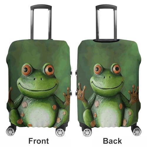 Welcome Frog Printed Luggage Cover Protector, Fits 18-32 Inch Luggage3