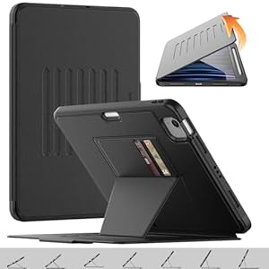 TECHGEAR, Enduro-Hülle für Apple iPad Air 10,9" 4./5. Generation (2022/2020) iPad Pro 11" 4./3. Robuste, starke magnetische Klapphülle [Schlaf/Wach] Fallsichere Abdeckung [Mehrwinkelständer] Stift- un