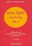 Jura light, Strafrecht BT 2 - Aufbauschemata, Definitionen mit Fundstellen, Konkurenzen