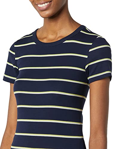 Image of Amazon Essentials Women's Slim-Fit Short-Sleeve Crewneck T-Shirt, Pack of 2