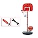 BESPORTBLE da Basket E Palline Playset per Bambini Gioco di Tiro Portatile Regolabile in Altezza Mini Gioco da Basket da Esterno con Pallacanestro