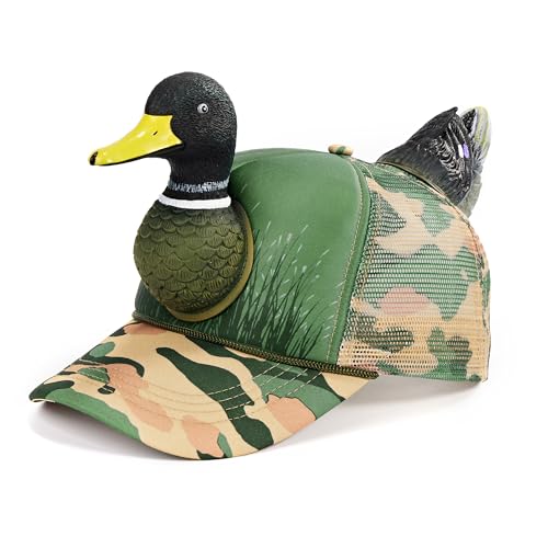 Image of Funny 3D Animal Trucker Hat, Adjustable Mesh Snapback Cap for Men & Women