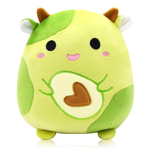 Kuscheltier Plüsch Spielzeug, Kühe Plüschtier Puppen, Kissen Stofftier Plüschtiere, Cartoon Plush Doll Süße Kuscheltiere Kawaii Deko Kuh Plüsch Kissen Spielzeug Geschenk für Kinder - 20CM