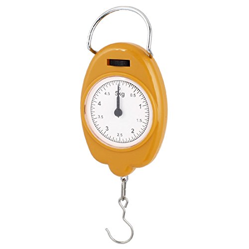 Báscula colgante portátil 5Kg pantalla números árabes amarilla miniatura 1