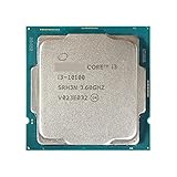 Type de prise : LGA 1200 Processeur CPU c I3-10100 I3 10100 3,6 GHz 4 cœurs 8 fils L2 = 1M L3 6m 65W LGA 1200