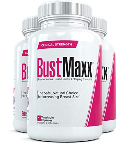 BustMaxx (3 Bottles): The Most Trusted Breast Enhancement Supplement | Natural Bust Enlargement Pills for Breast Growth | Firms & Lifts Your Breasts, 60 Caps Each