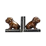 Bookshelf American Country Creative Creative Dog Bookends Livres Documents Accueil Accessoires Bureau Étude de bureau Livre de décoration par ornements Cadeaux 15. 5x16cm Storage Unité de rangement L