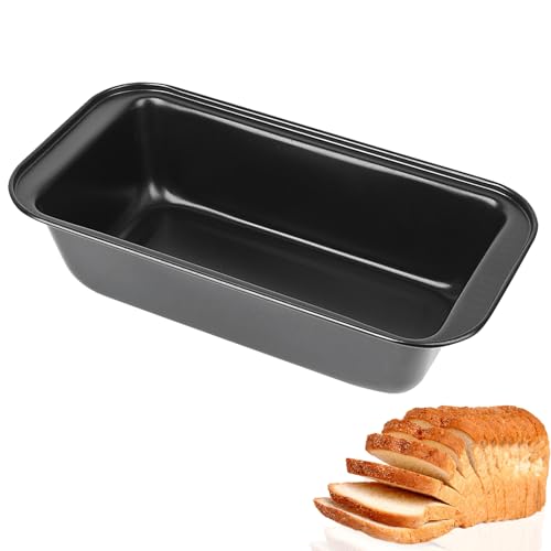 OVBOVA Molde rectangular de acero inoxidable para pan, 30 x 13 x 6,5 cm, forma de caja, molde para pasteles, horno, antiadherente
