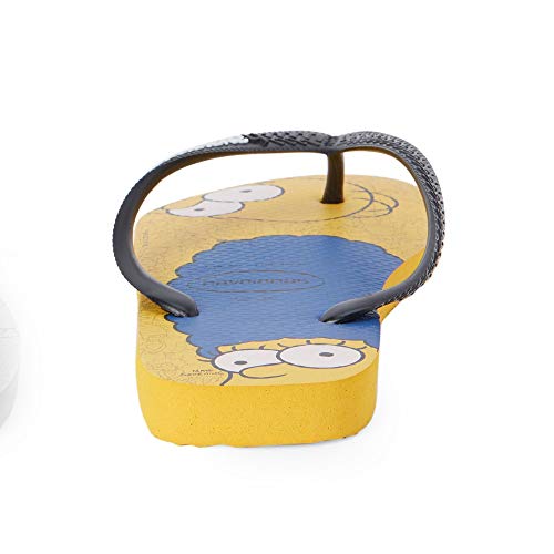 Chinelo, Havaianas, Simpsons, Amarelo Banana/Preto, 35/36, Adulto Unissex