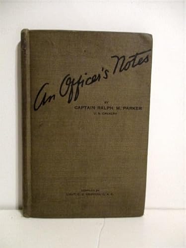 An officer's notes B00085GER0 Book Cover