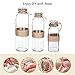 Jelofly Glass Vases Clear Flower Bud Vase Set of 6