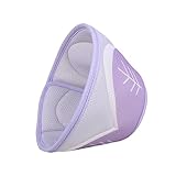 THAIN エリザベスカラー 花柄 マジックテープ式 犬猫用 エリザベスカラー 犬 噛みつき防止 軽量 術後 傷口保護 去勢手術 避妊 傷舐め防止 3サイズ3色 ペット介護用 (L パープル)