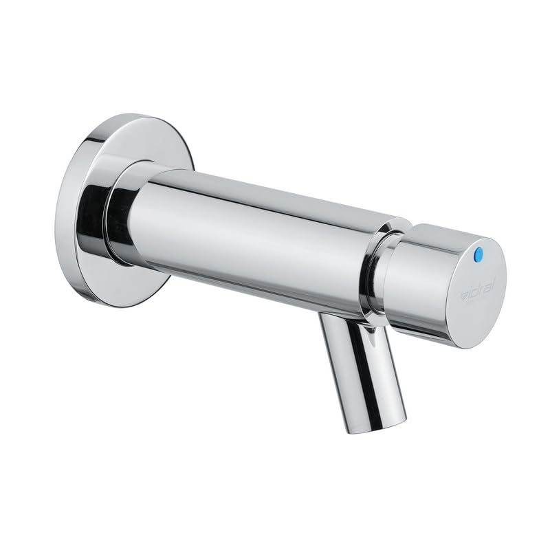 Grifo de lavabo mural temporizado serie MINIMAL con mando pulsador - Idral
