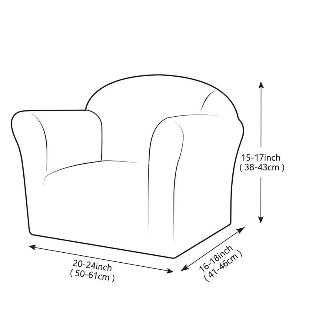 YIUPEDRFG Funda elástica para Silla de excelente Elasticidad, protección Total y Comodidad, Funda de sofá para niños de poliéster Suave y Transpirable, Azul Claro — view 2