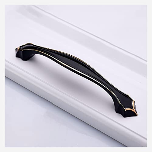 Bronze Türgriff, Schubladenschrank Schranktür, Moderner minimalistischer Türgriff L165mm Schwarz Cover