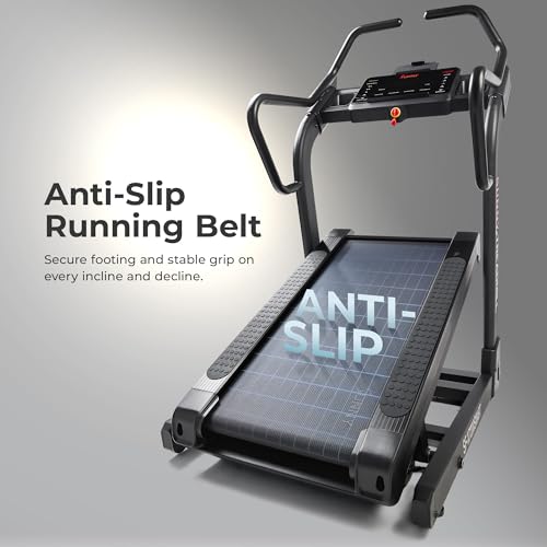 Image of Sunny Health & Fitness Smart Treadmill Intensive Quiet Auto Incline /Decline | Commercial Level | Extreme Auto Incline | Decline Capabilities | Shock Absorbing | Pre-Program Workout | Multi-Grip Handrail
