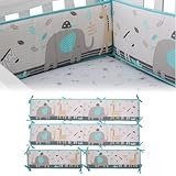 Breathable and Soft 4 in 1 Cushion, Four-Piece Thickened Anti-Collision Pad for Side (Sweet Dreams)