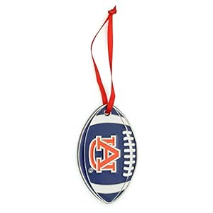 Auburn Tigers Metal Football Christmas Ornament Tigers
