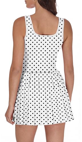 Image of NIASHOT Athletic Dress for Women with Shorts Sleeveless Womens Golf Dress