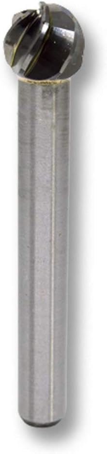 Benchmark Abrasives Ball Shape Premium Tungsten Carbide Burr with 1/4 Inch Shank Aluminum Cut Rotary Tool, Engraving Tool for Non-Metals Shaping Carving (SD-3NF)